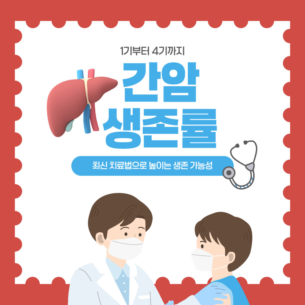 간암 생존률 1기부터 4기까지 정보와  최신 치료법으로 높이는 생존 가능성 요약이미지
