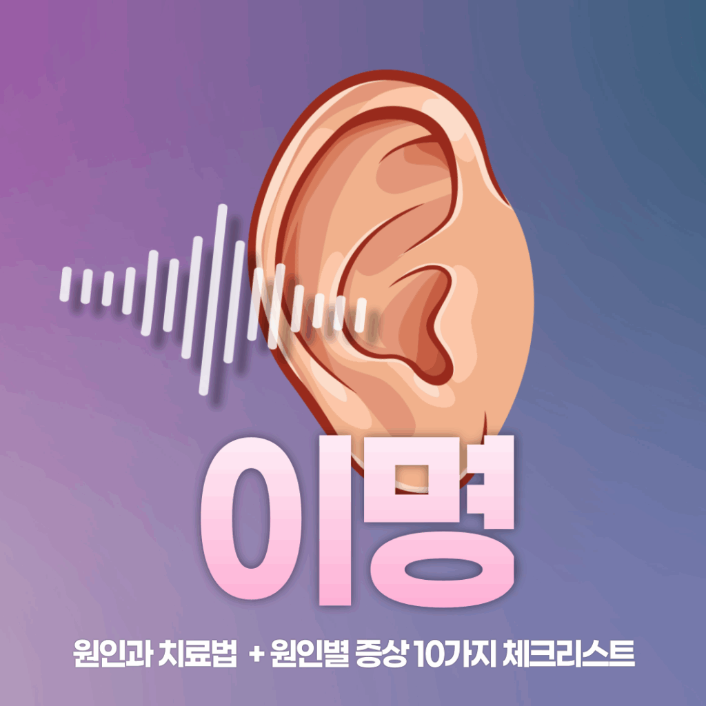 이명 원인과 치료법 6가지 완벽 총정리 + 원인별 증상 10가지 체크리스트 요약이미지