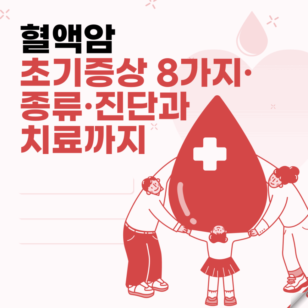 혈액암 초기증상 8가지·종류·진단과 치료까지│한눈에 보는 종합 가이드 요약이미지